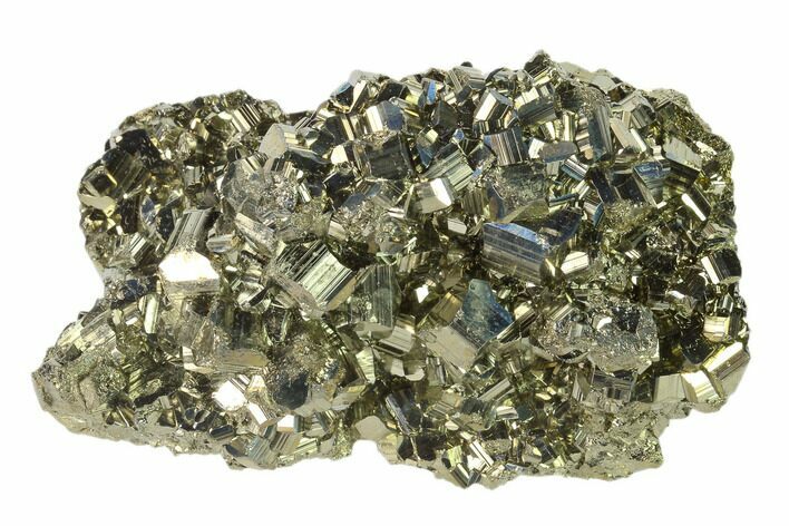 Gleaming Pyrite Crystal Cluster - Peru #138132